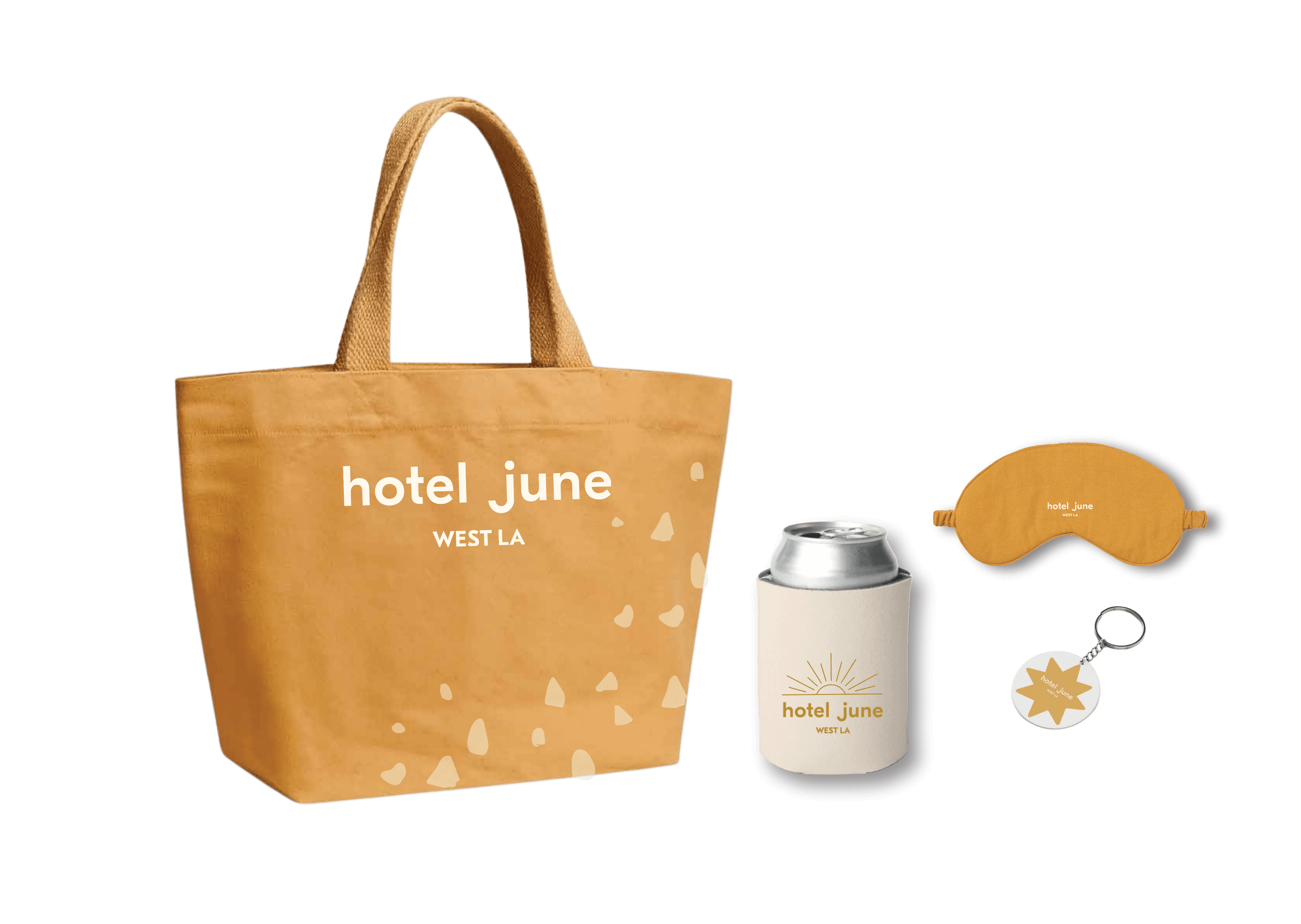 Hotel June goody bag mockup