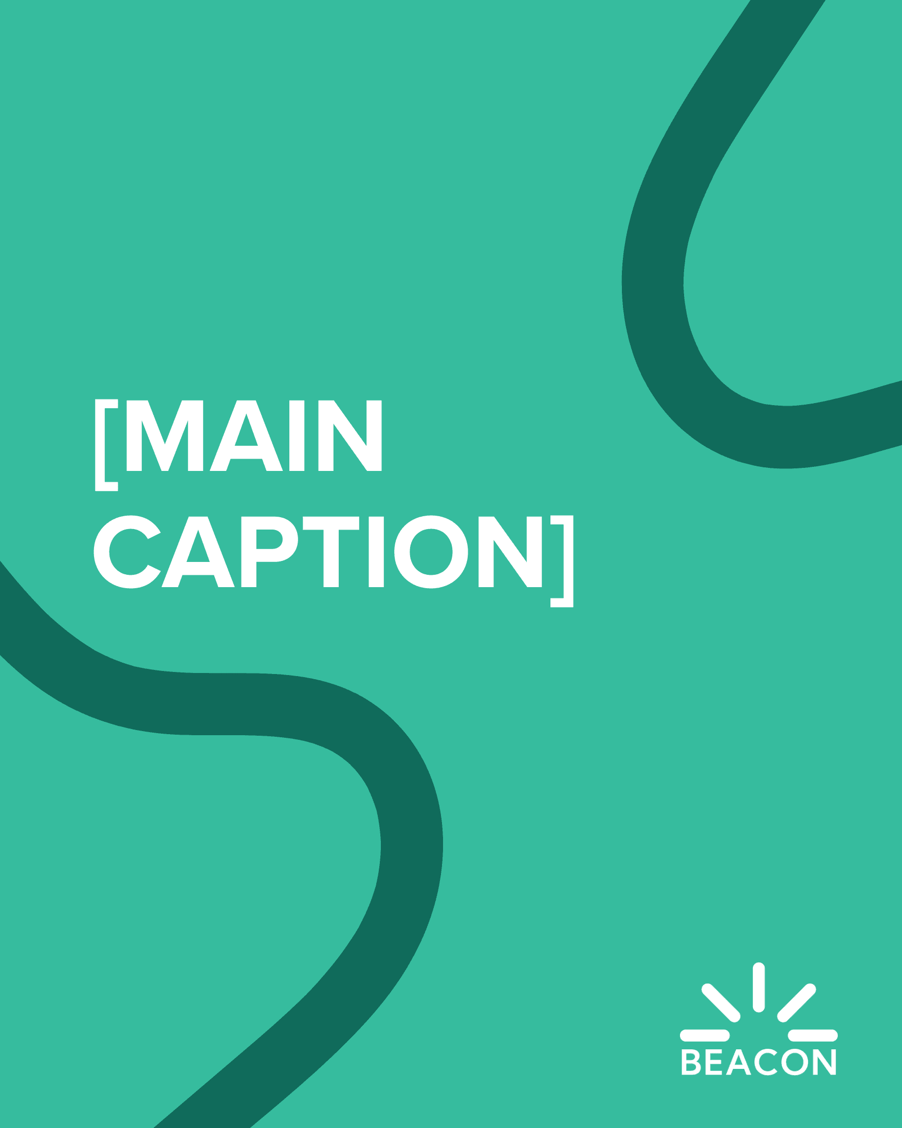 BEACON informational social media post template, slide 1