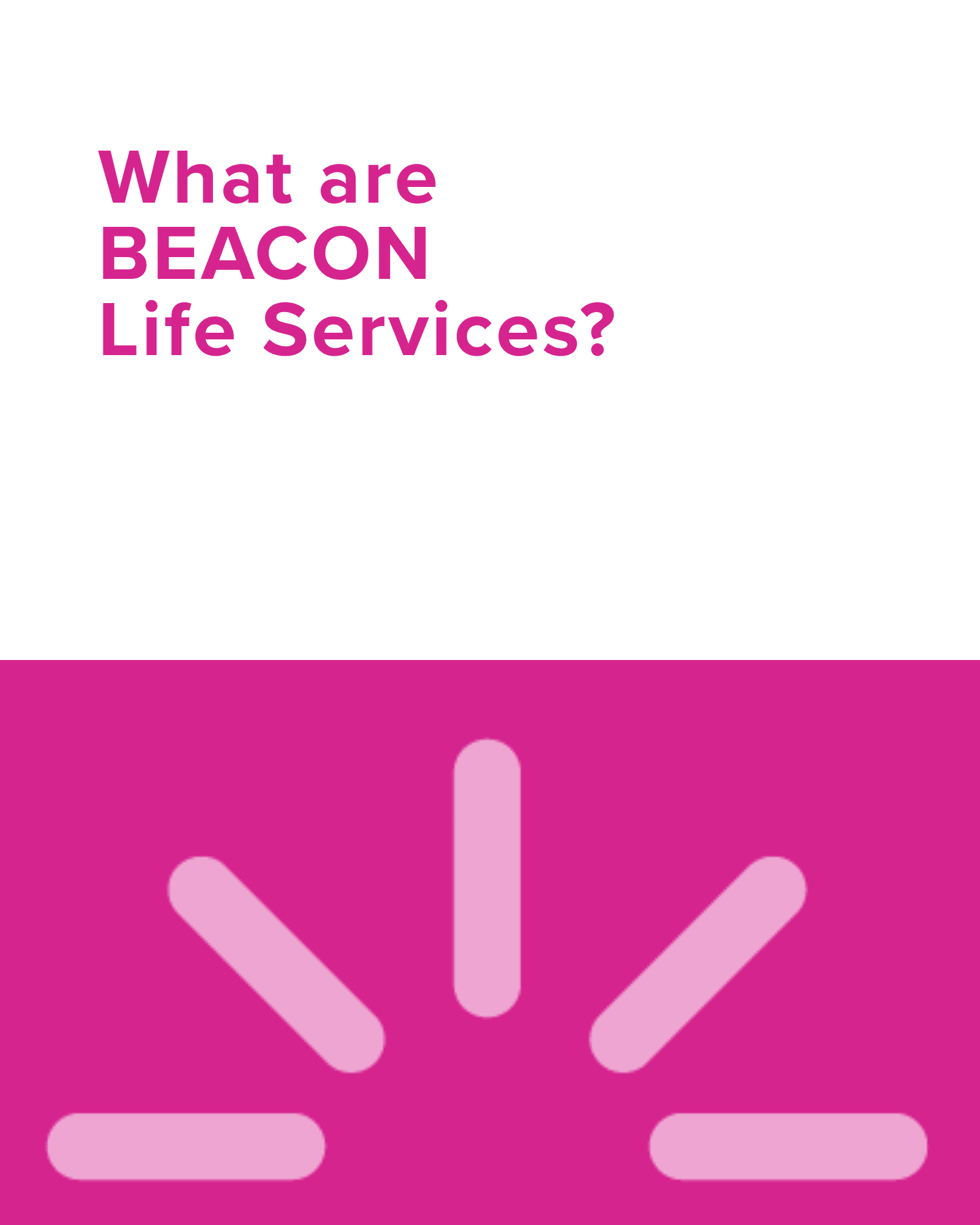 BEACON Life Services story highlight cover, slide 1